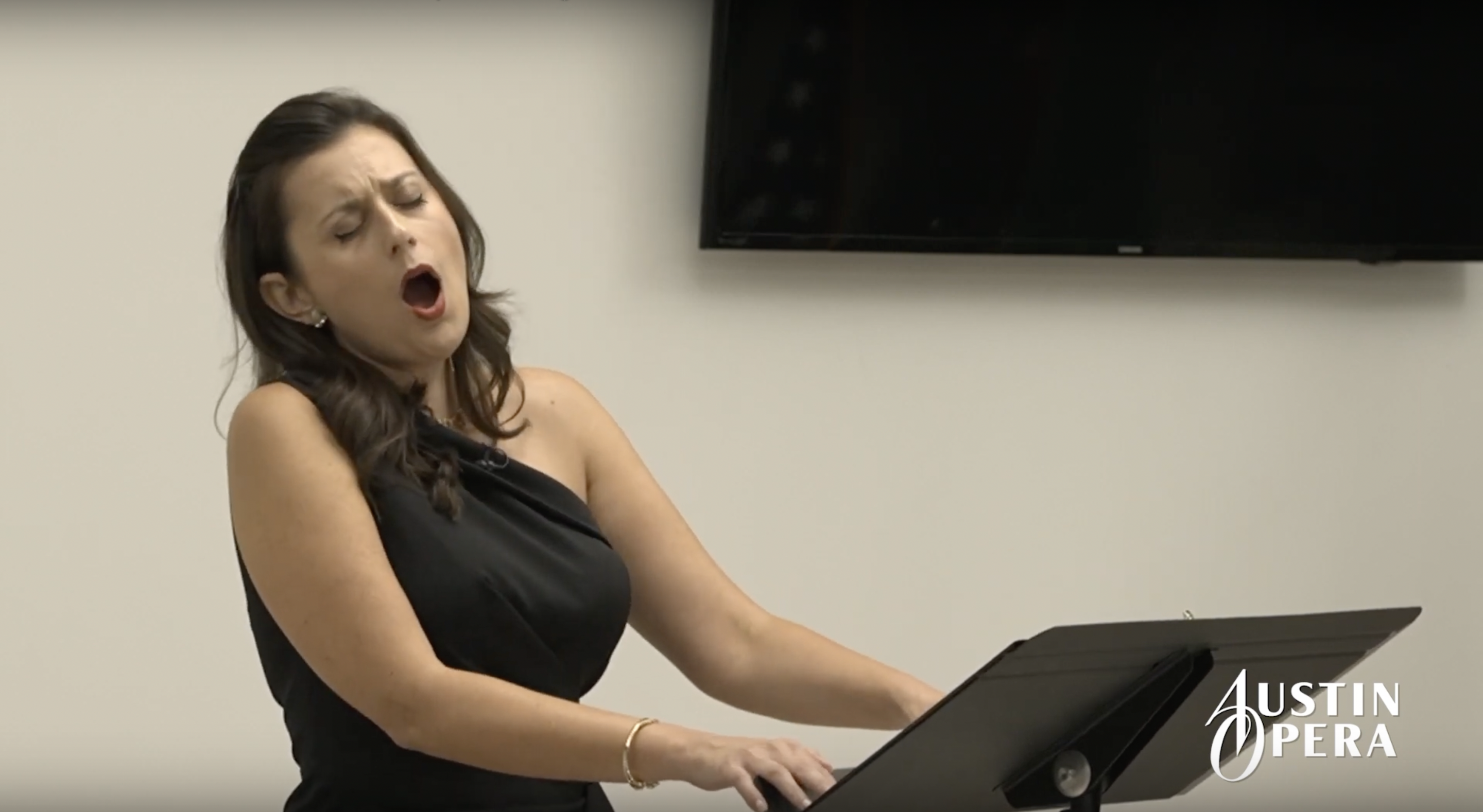 Soprano Megan Pachecano sings with Austin Opera for their Concerts at the Consulate series.